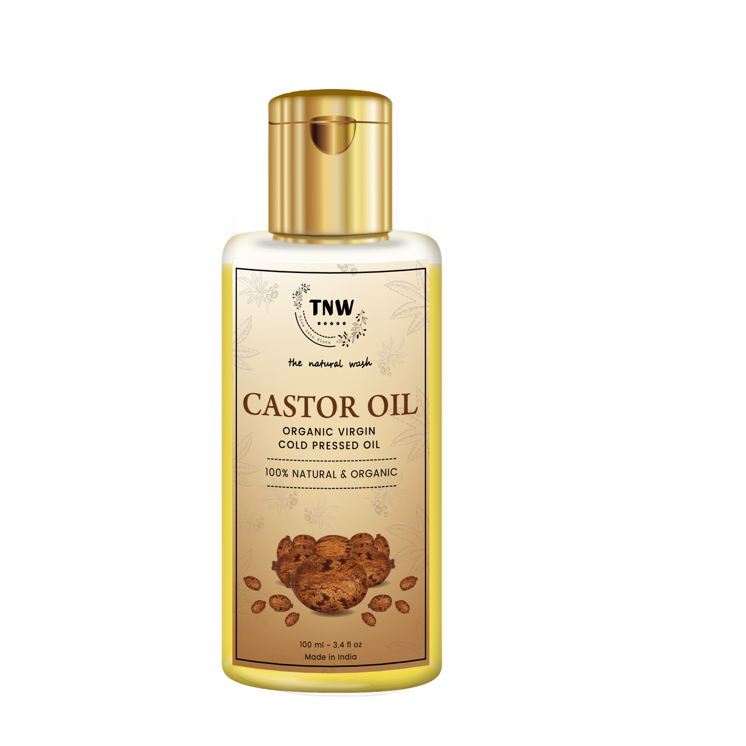 Buy TNW - The Natural Wash Castor Oil for Hair and Skin | Organic Virgin Cold Pressed Oil 100ml - Purplle