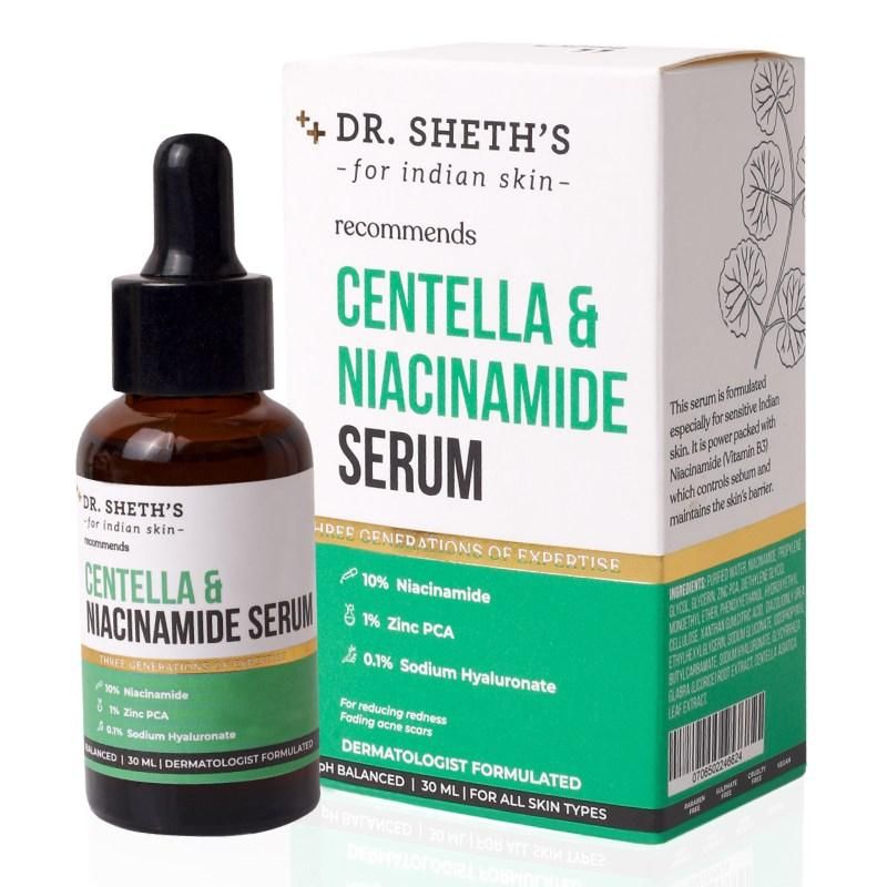 Buy Dr Sheth’s Centella and Niacinamide Serum - Purplle