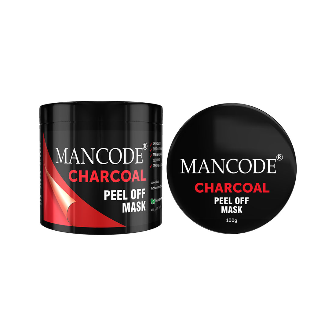 Buy Mancode Charcoal Peel off Mask (100 g) - Purplle