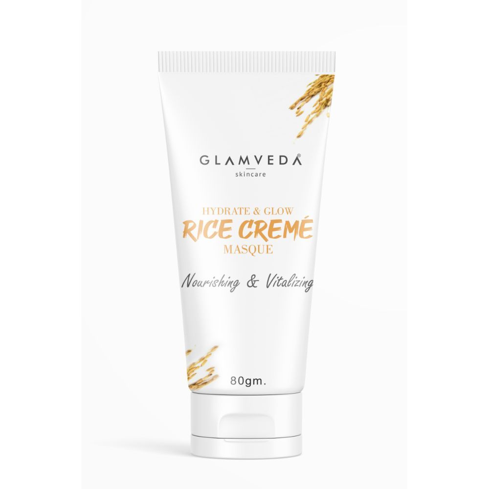 Buy Glamveda Hydrate & Glow Rice Creme' Masque (80 g) - Purplle