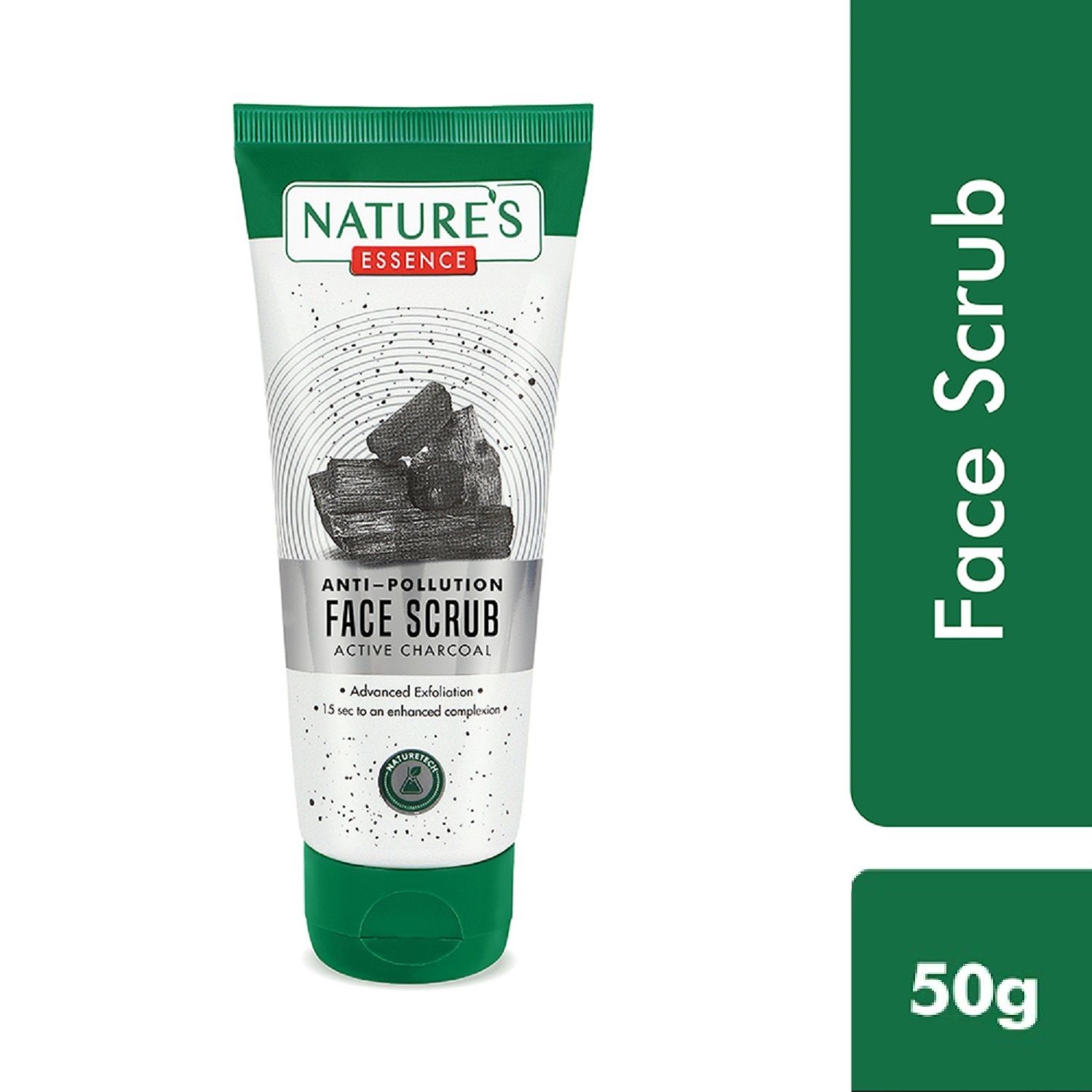 Buy Natures Essence Anti Pollution Charcoal Face Scrub, 50 ml - Purplle