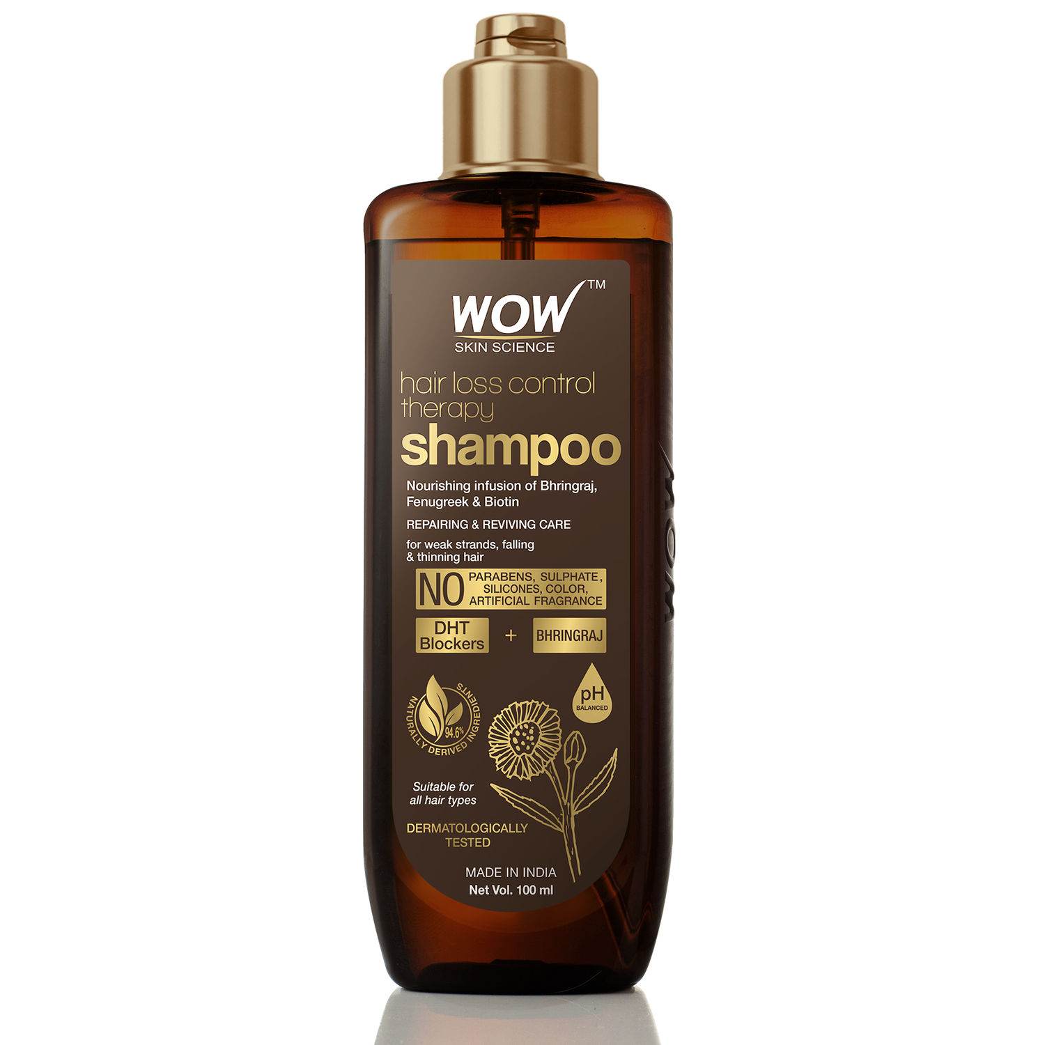 Buy WOW Skin Science Hair Loss Control Therapy Shampoo 100 ml