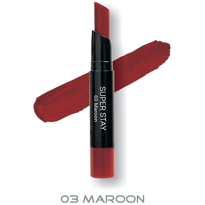 Buy Me-On Super Stay Matte Lipstick Shade#Maroon (2 g) - Purplle