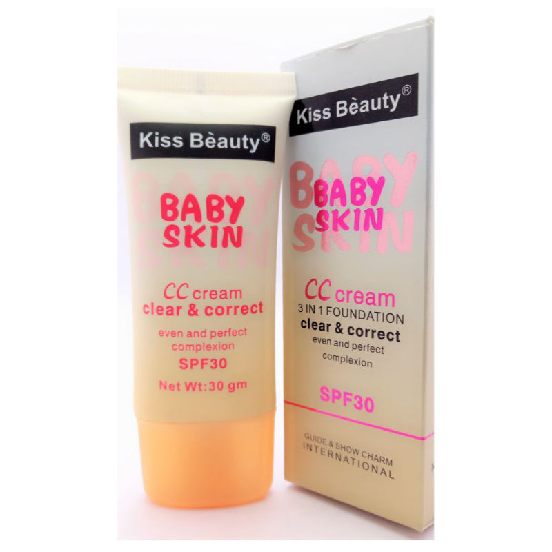 Buy Kiss Beauty CC 3IN1 Foundation Clear & Correct 30gm - Purplle