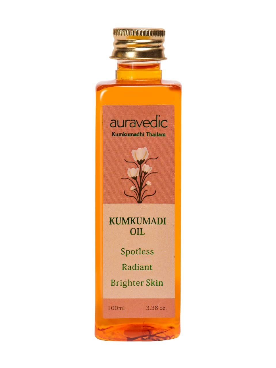Buy Auravedic Kumkumadi Oil 100ml.Kumkumadi Face oil for Glowing Skin. Kumkumadi Tailam for Pigmentation,Dark Spots,Skin Whitening,Skin Brightening,Skin Lightening for Women / Men - Purplle