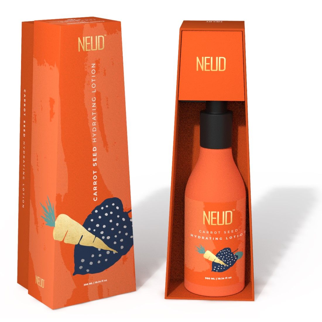 Buy NEUD Carrot Seed Premium Hydrating Lotion for Men & Women (300 ml) - Purplle