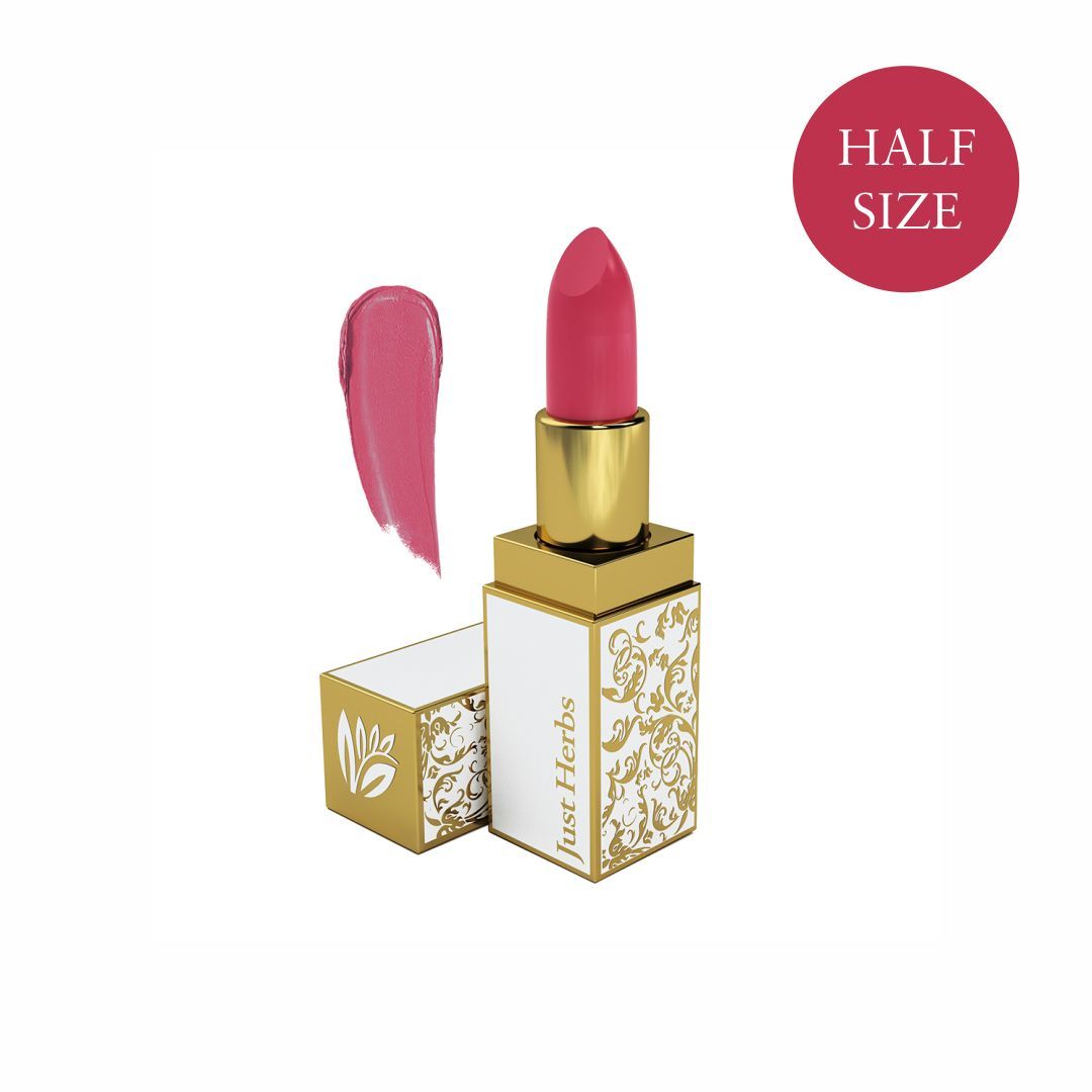 Buy Just Herbs Ayuredic Creamy Matte Lipstick-02 Peachy Pink (Half - Size) (1.8 g) - Purplle