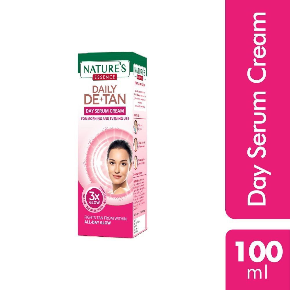 Buy Nature's Essence Daily De-Tan Day Serum Cream, 100 ml/95 g - Purplle