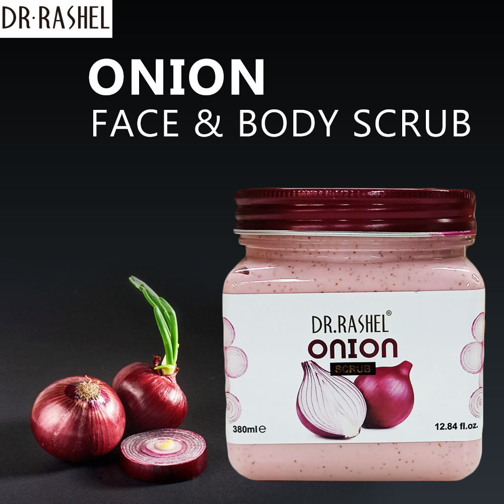 Buy Dr.Rashel Anit-Oxidants Onion Face and Body Scrub For All Skin Types (380 ml) - Purplle