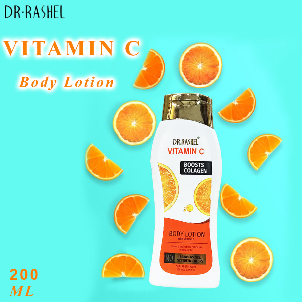 Buy Dr.Rashel Vitamin C Body Lotion With Vitamin E (200 ml) - Purplle