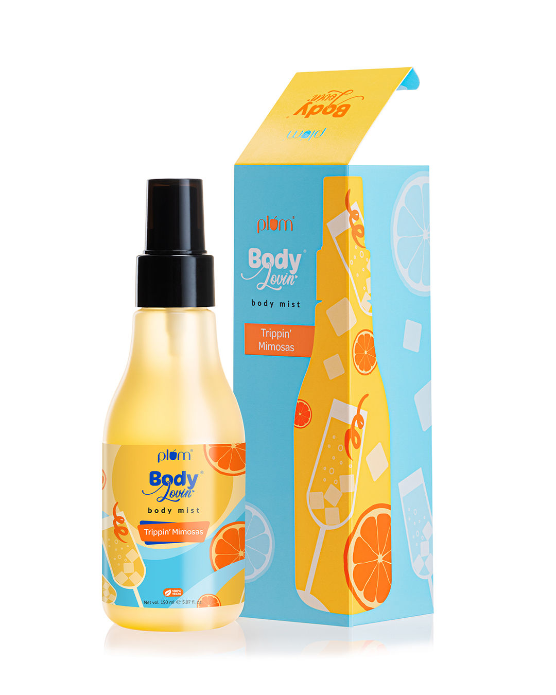 Buy Plum BodyLovin' Trippin' Mimosas Body Mist | Long Lasting Citrus Fragrance For Women & Men With Grapefruit, Red Berries & Musk | High On Fun | Travel-Friendly Perfume Body Spray 150 ml - Purplle