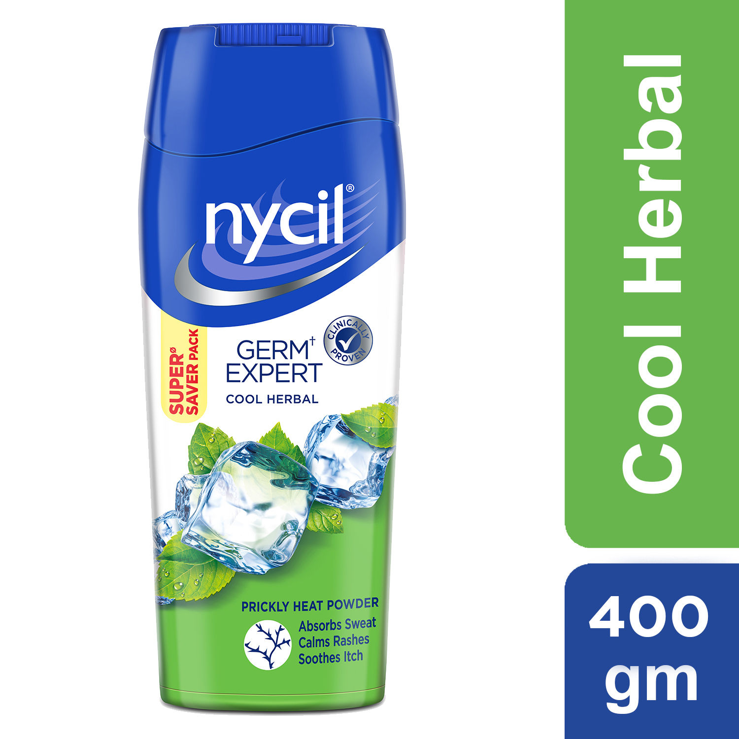Buy Nycil Cool Herbal Prickly Heat Talcum Powder, 400gm - Purplle