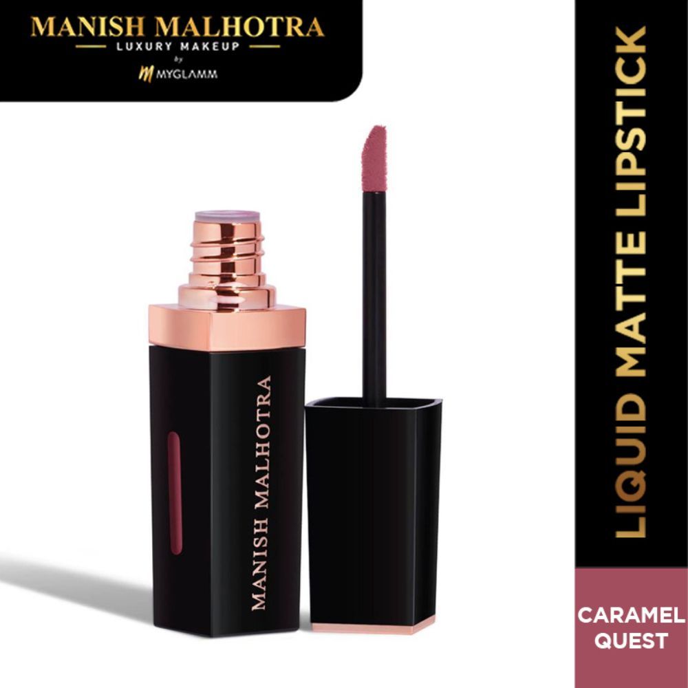 Buy Manish Malhotra Beauty By MyGlamm Liquid Matte Lipstick-Caramel Quest-7gm - Purplle