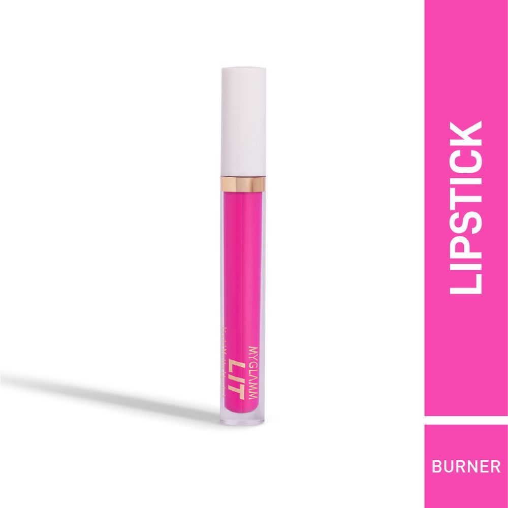 Buy MyGlamm LIT Liquid Matte Lipstick-Burner-3ml - Purplle