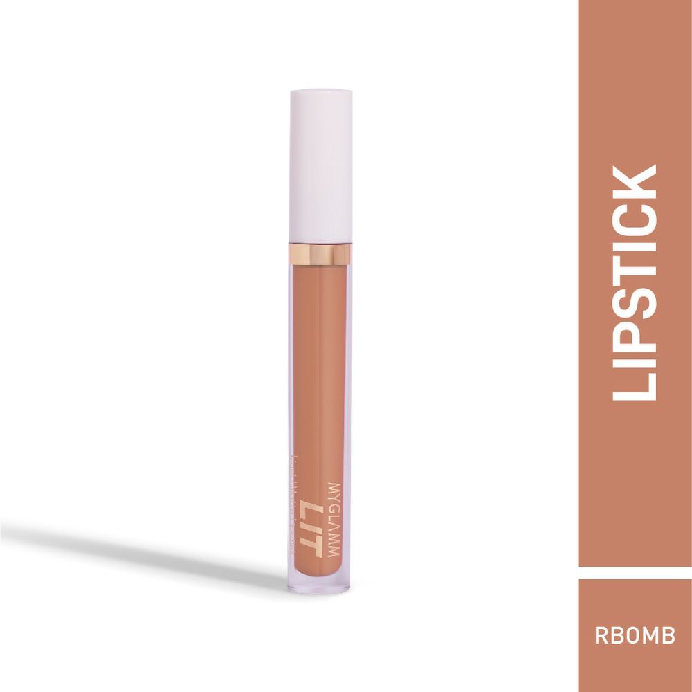 Buy MyGlamm LIT Liquid Matte Lipstick-Rbomb-3ml - Purplle