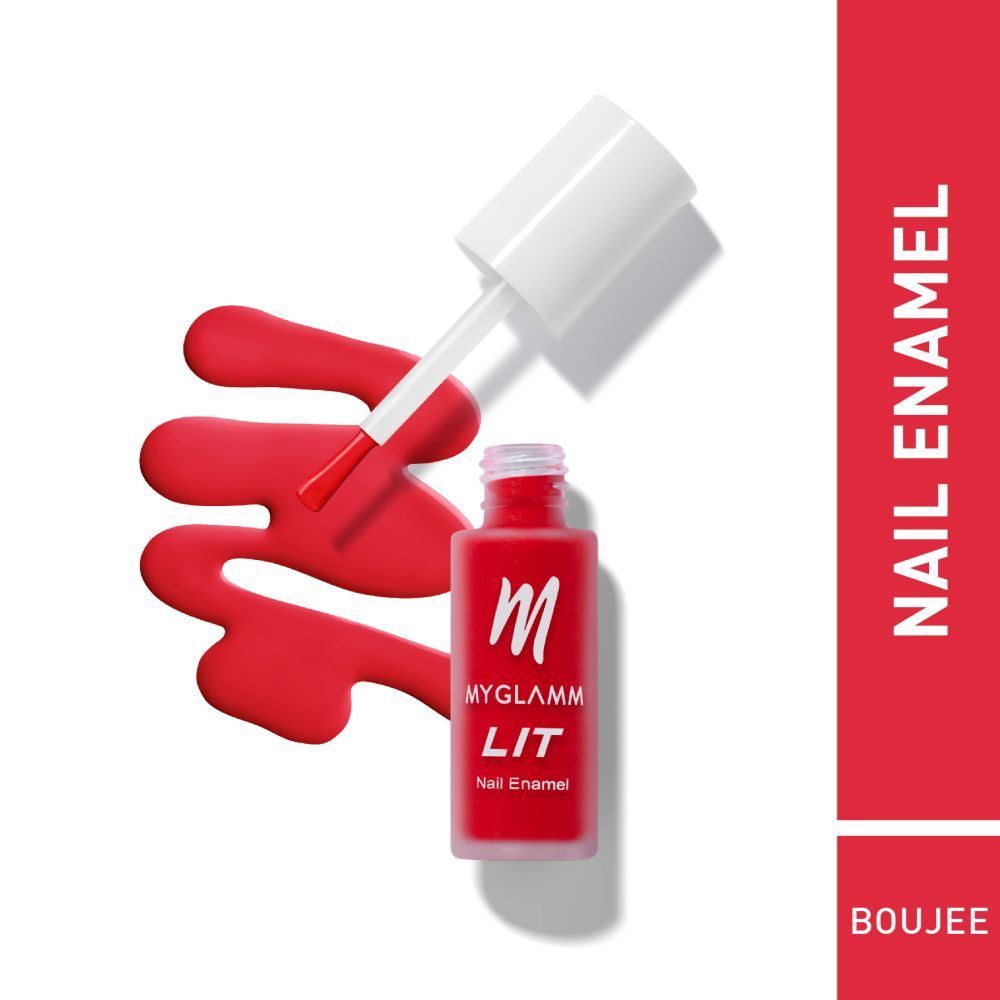 Buy MyGlamm LIT Matte Nail Enamel-Boujee-7ml - Purplle