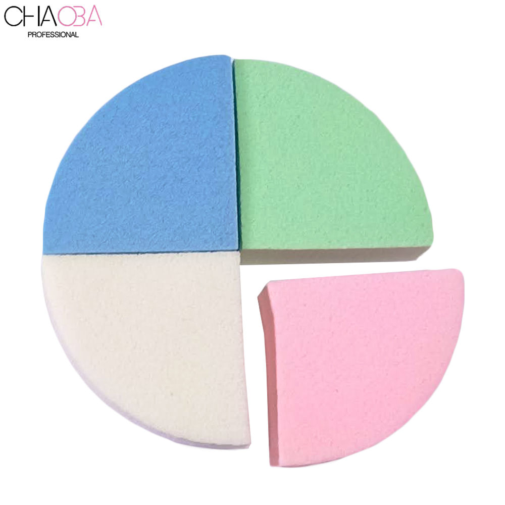 Buy Chaoba Professional Makeup Sponge Round 4Pcs (Color May Vary) - Purplle