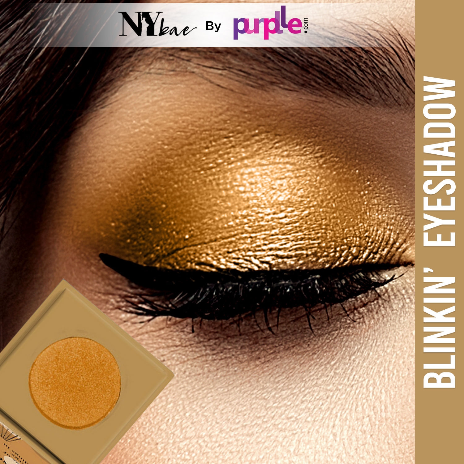 Buy NY Bae Blinkin' Eyeshadow - Seagram 4 (1.2 g) | Gold | Shimmer Finish | High Colour Payoff | Long lasting | Lightweight - Purplle