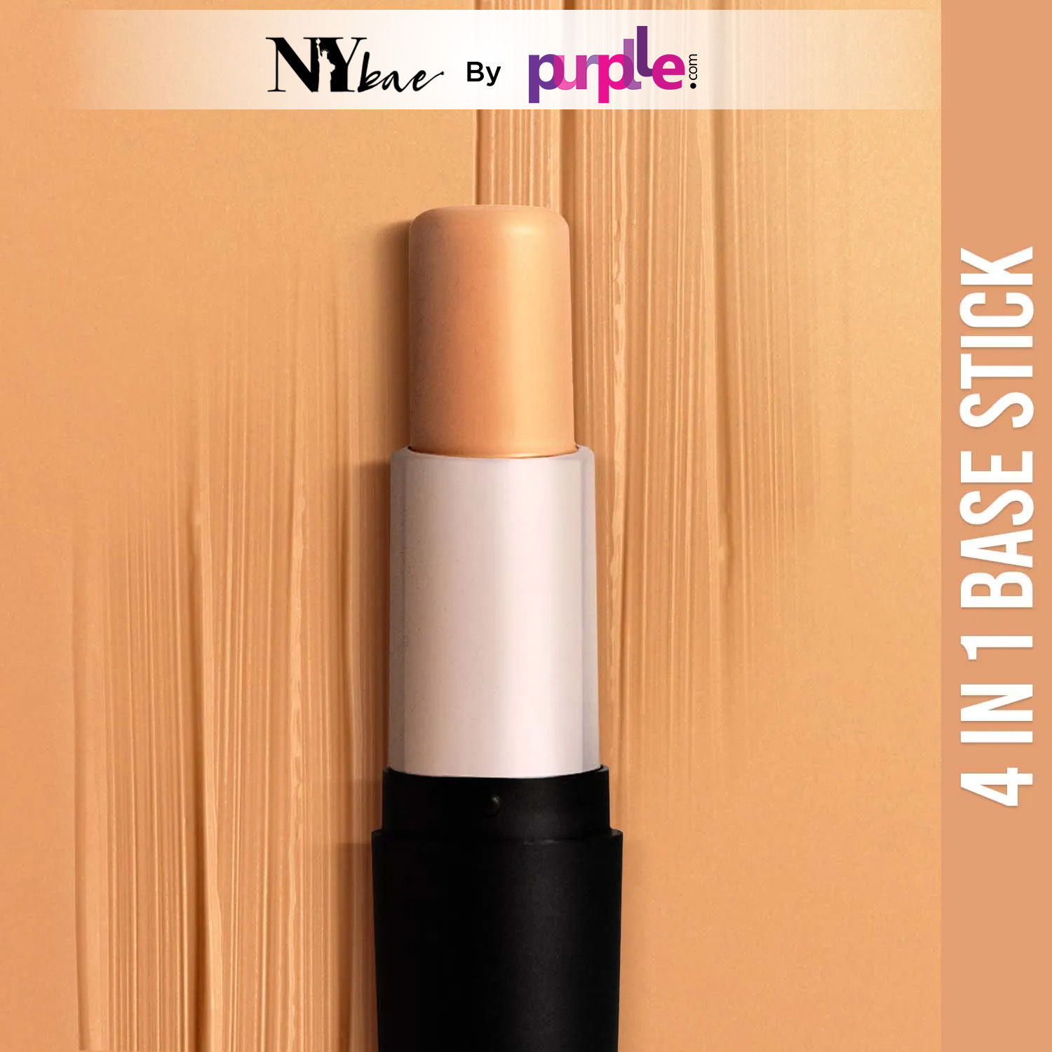Buy NY Bae All In One Stick - Golden - Cruisin' On Hudson, Champagne 2 | Foundation Concealer Contour Colour Corrector Stick | Fair Skin | Creamy Matte Finish | Enriched With Vitamin E | Covers Blemishes & Dark Circles | Medium Coverage | Cruelty Free - Purplle