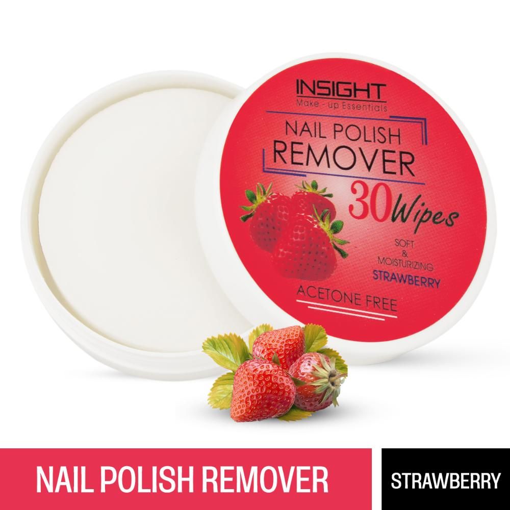 Buy Nail Polish Remover Wipes_Strawberry (30 Wipes) - Purplle