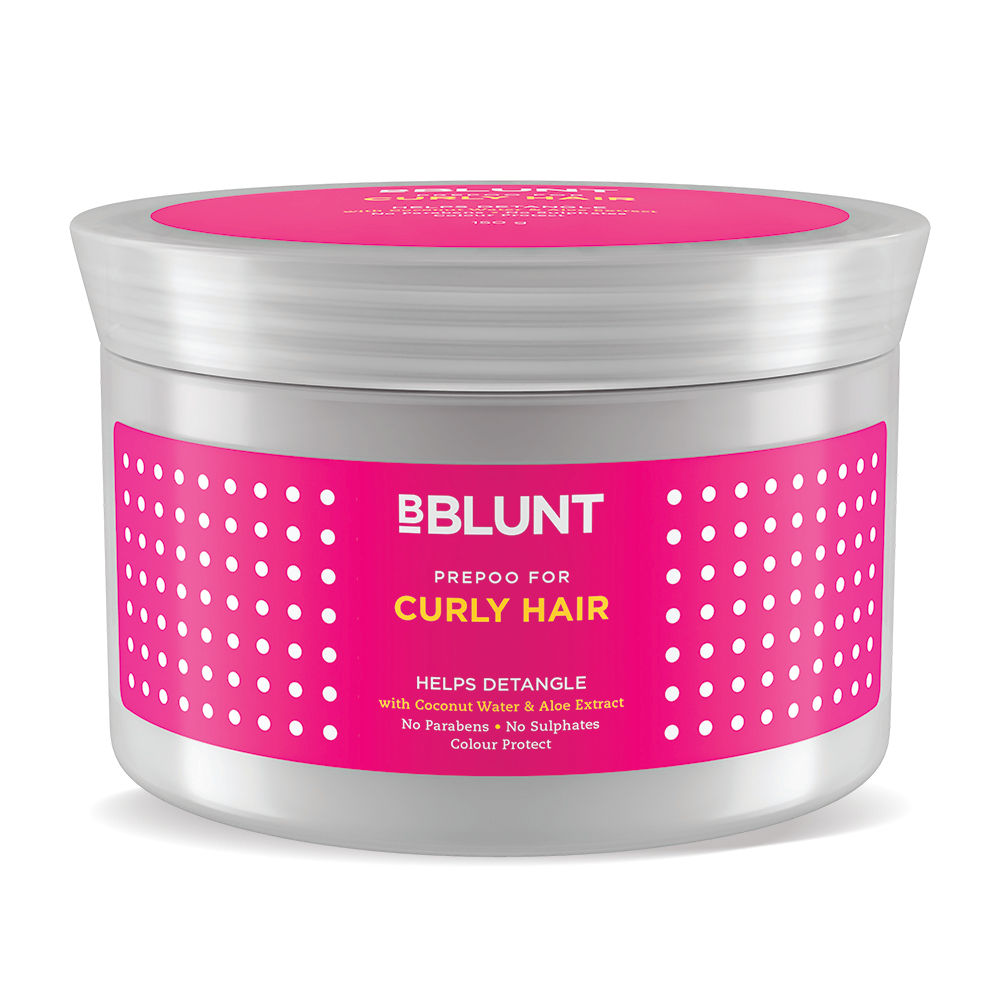 Buy BBLUNT Curly Hair Prepoo for curly hair, with Coconut Water & Aloe Vera Extract. No Parabens, Sulphates. 150gm - Purplle