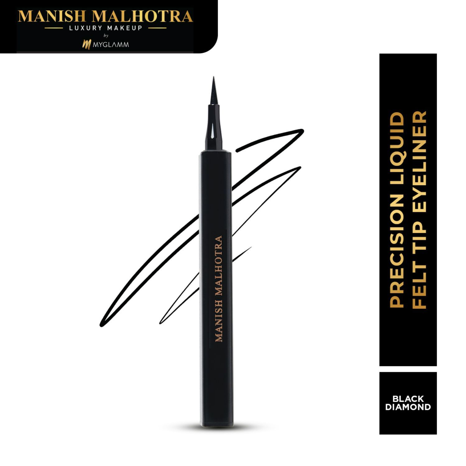 Buy Manish Malhotra Beauty By MyGlamm Precision Liquid Eyeliner-Black Diamond-1gm - Purplle