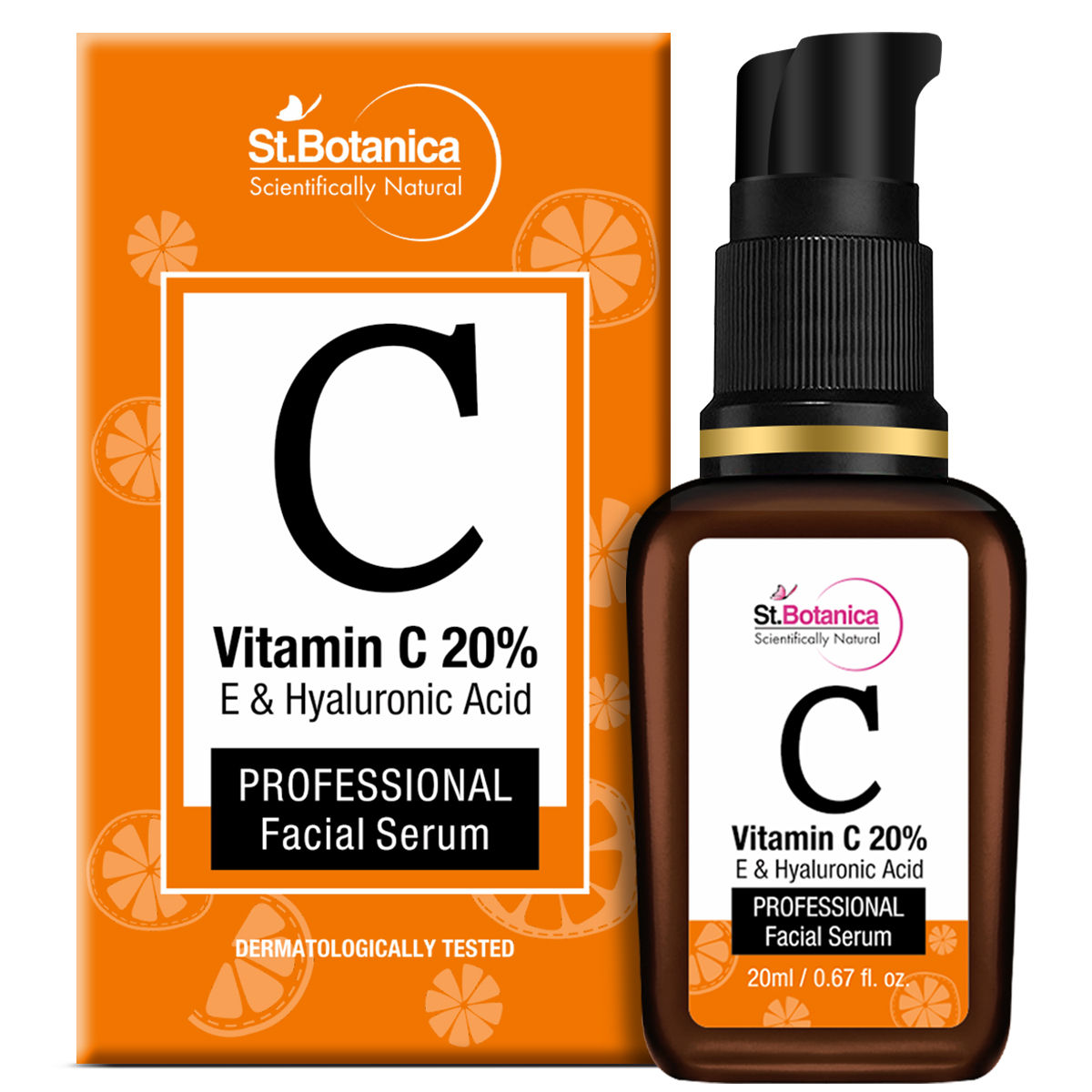 Buy St.Botanica Vitamin C 20% + E & Hyaluronic Acid Facial Serum (20 ml) - Purplle