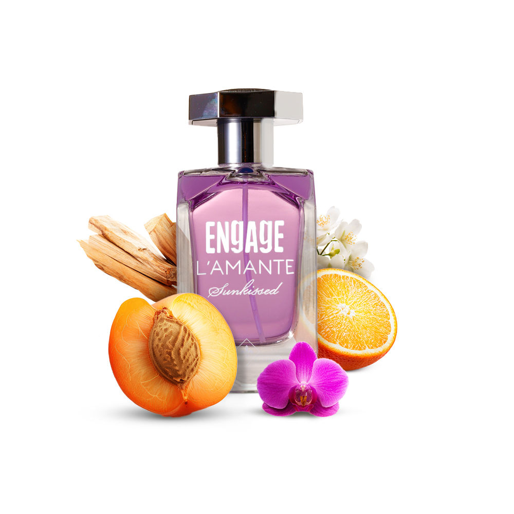 Buy Engage L'amante Sunkissed Eau De Parfum for Women, Floral Fragrance Scent, Premium Perfume for Women, Skin Friendly Women Perfume, 100ml - Purplle