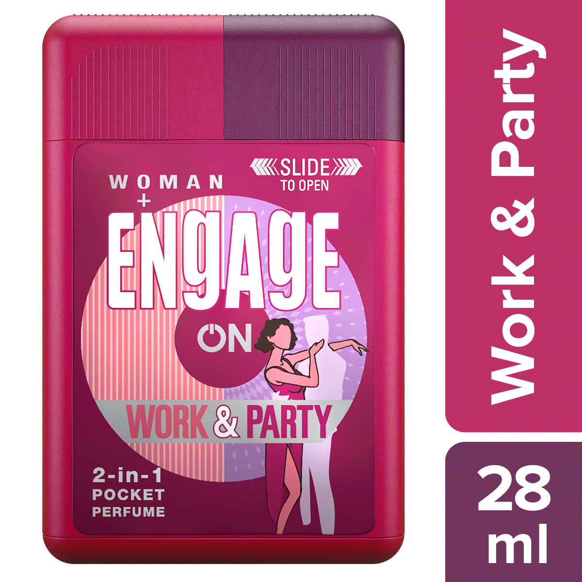 Buy Engage ON 2-in-1 Pocket Perfume for Women, Skin Friendly, 28 ml) - Purplle