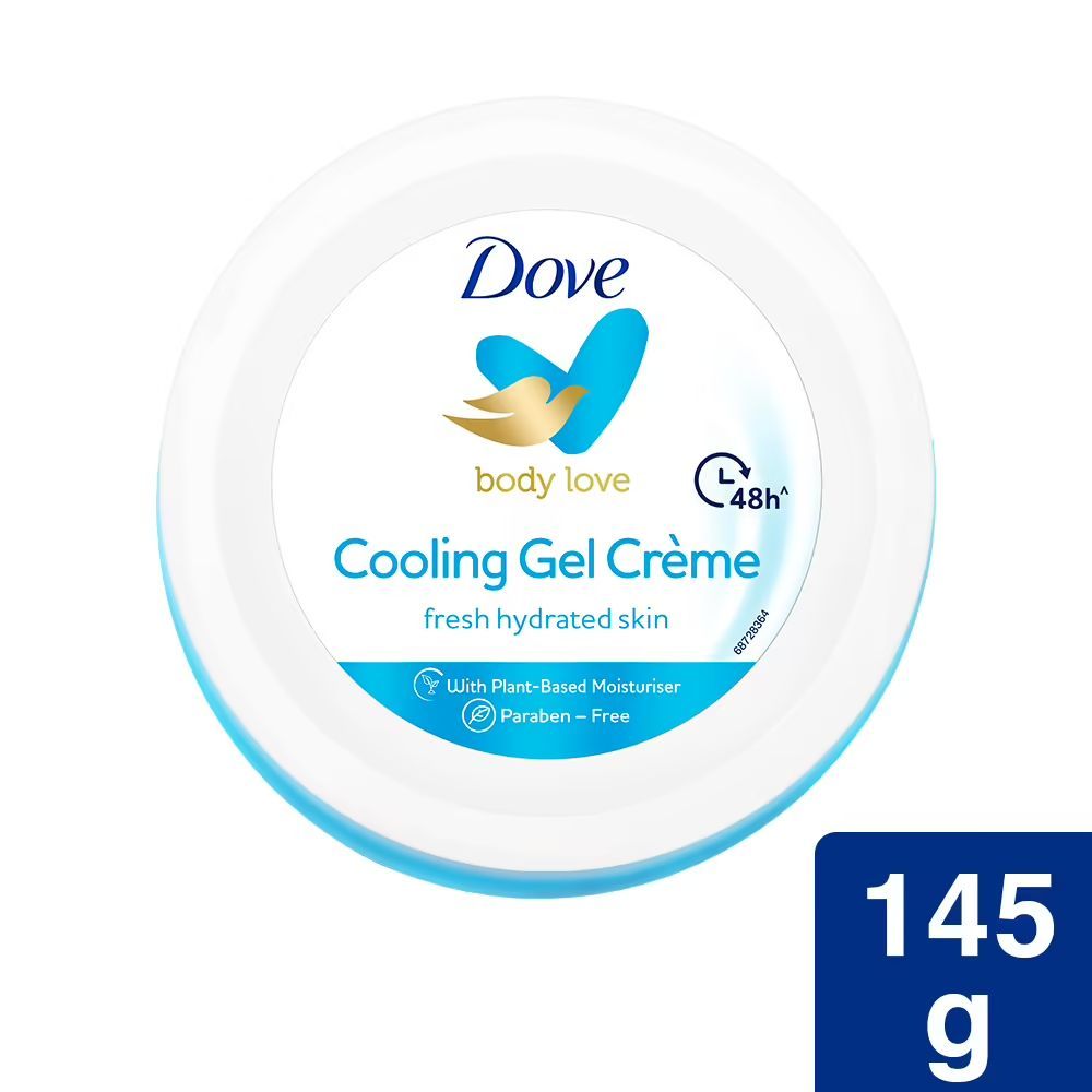 Buy Dove Cooling Gel Creme, 48 Hrs Long Lasting Hydration, No Paraben, 145 g - Purplle