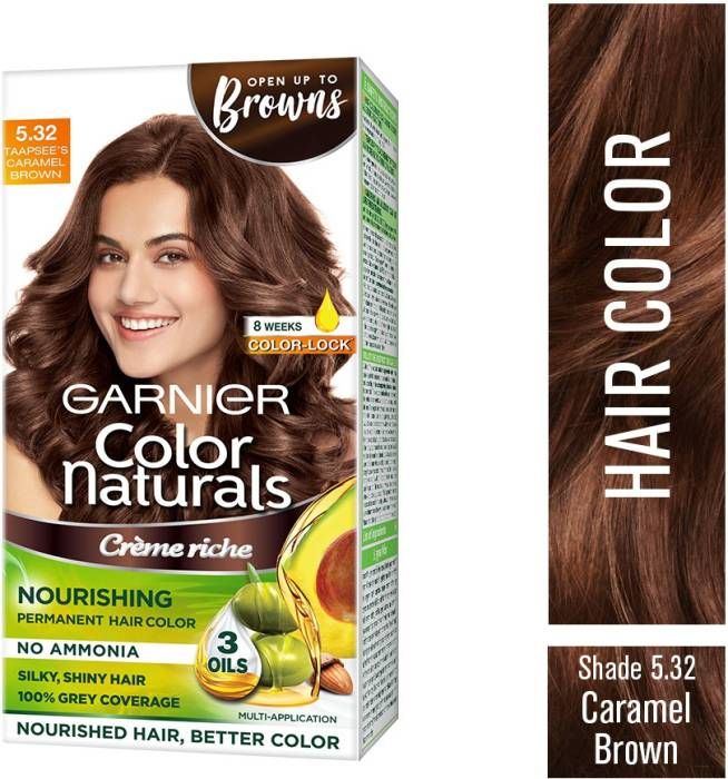 Buy Garnier Color Naturals Mini Creme Hair Color - 5.32 Tapsee's Caramel Brown - Purplle