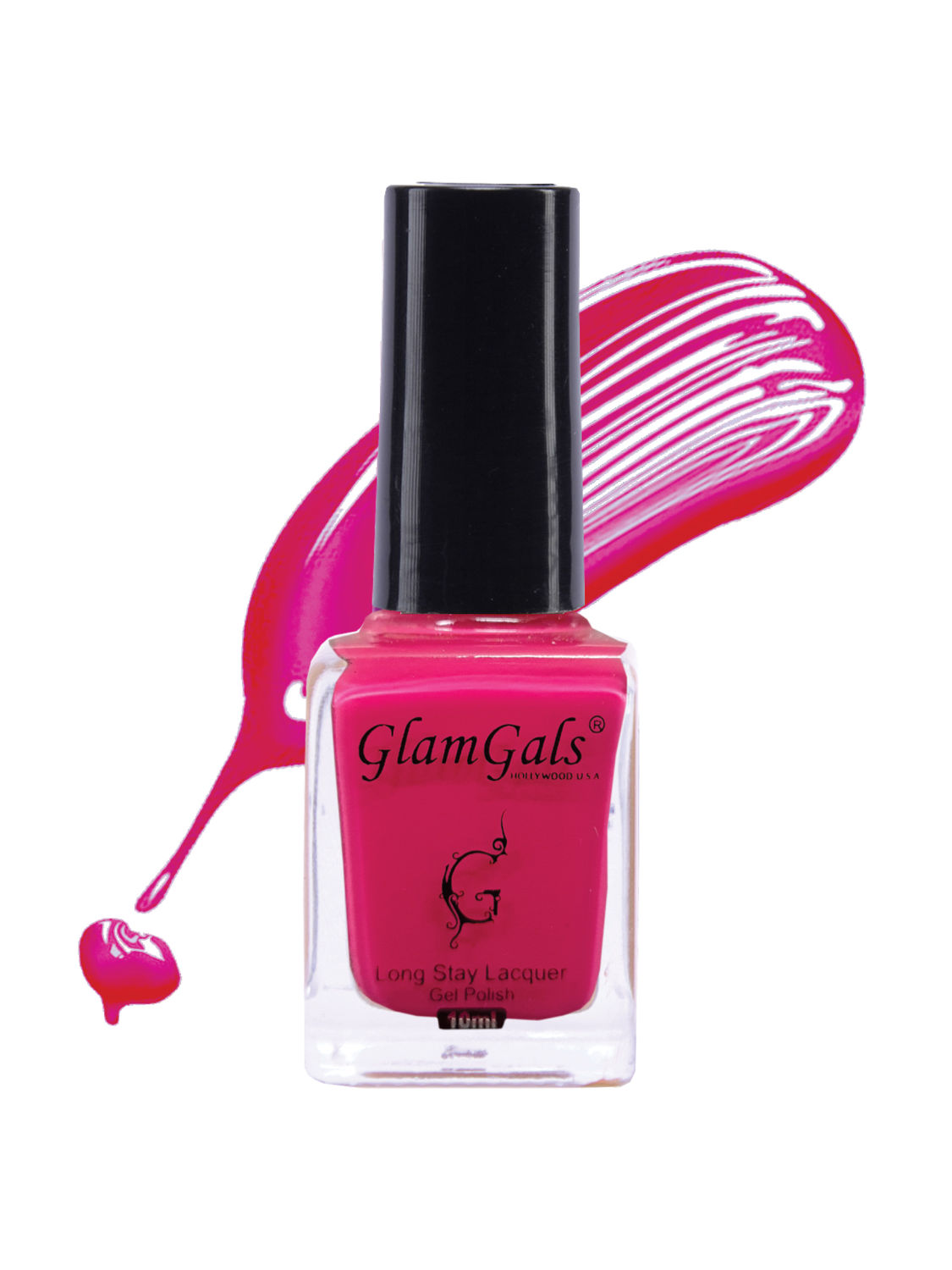 Buy Glamgals Long Stay lacquer,Pastel Nail polish ( Neon Pink )- 10ml "- NP05 - Purplle