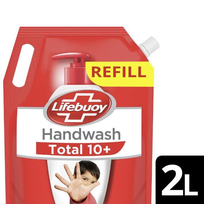 Buy Lifebuoy Total 10 Handwash Refill, 2 Ltr - Purplle