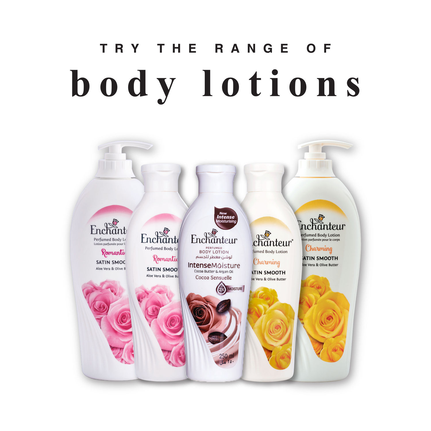 Lait Corporel Parfumé Enchanteur à L'Aloe Vera Et Au Beurre - 250ml - Neuf