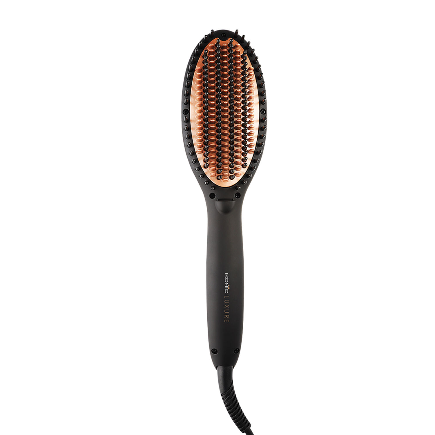 Buy Ikonic Hot Brush | Black | Ceramic | Corded Electric | Hair Type - All | Heating Temperature - Up To 230 Degrees Celsius - Purplle
