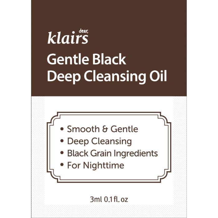 Buy Dear Klairs Gentle Black Deep Cleansing Oil Sample (3 ml) - Purplle