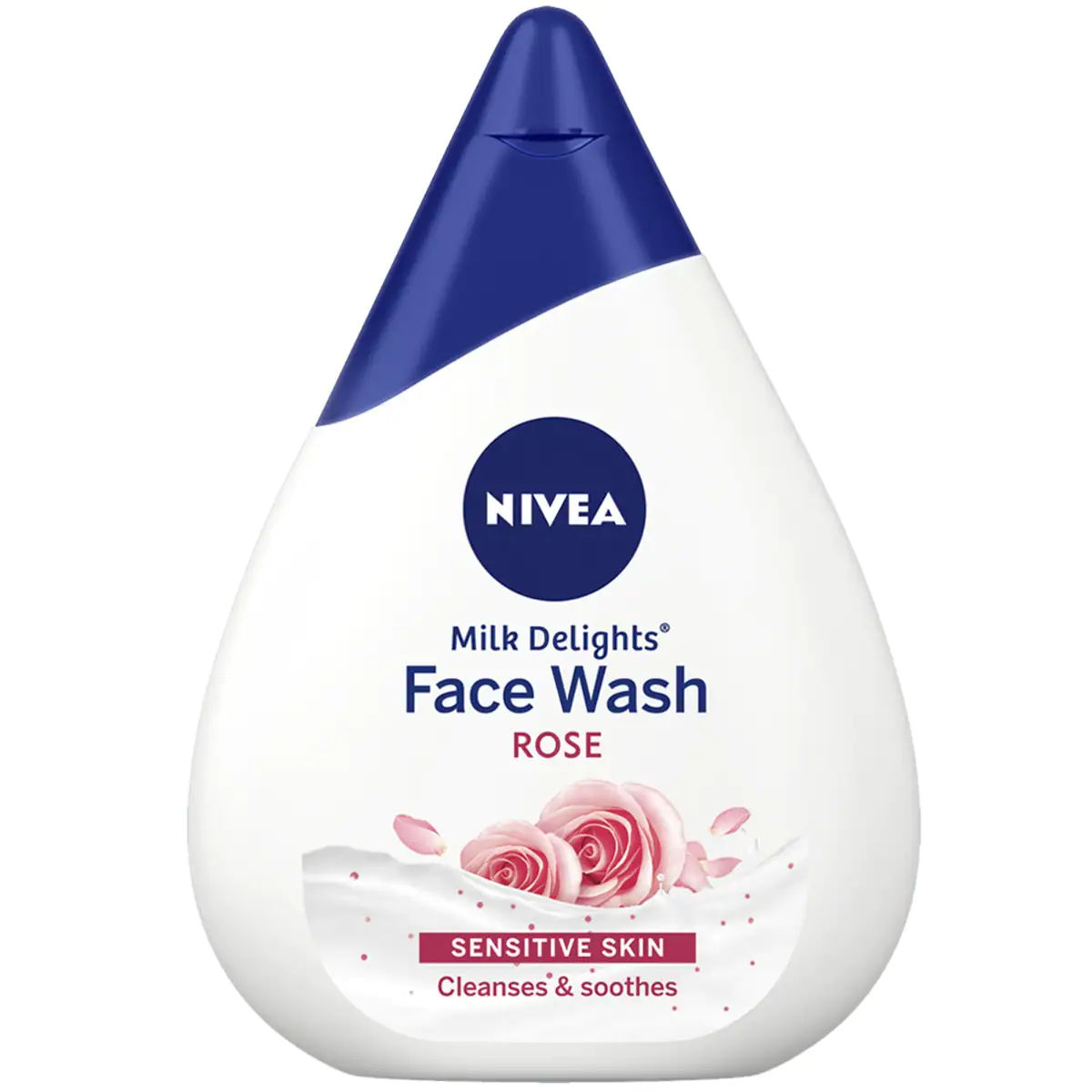 Buy Nivea Face Wash, Milk Delights Caring Rosewater, Sensitive Skin (50 ml) - Purplle