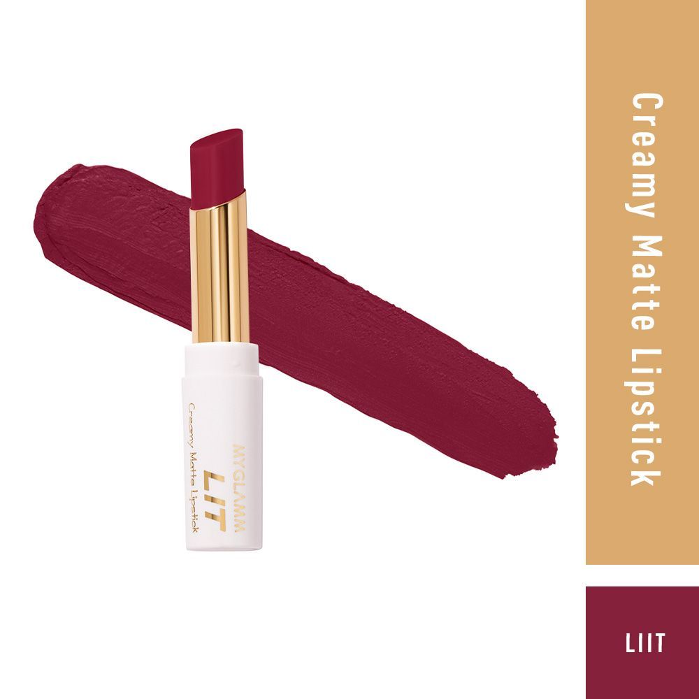 Buy MyGlamm LIT Creamy Matte Lipstick-LIIT-3.7gm - Purplle