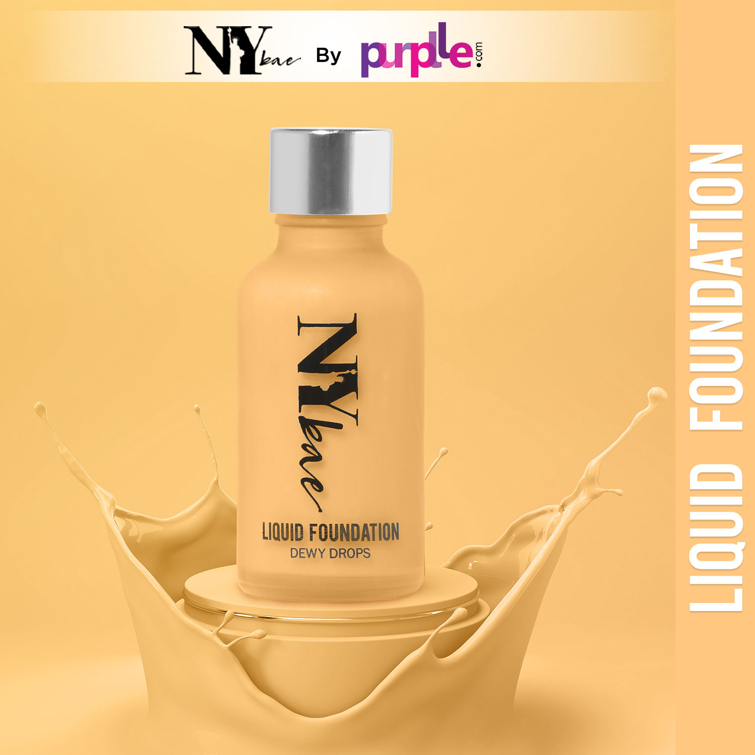 Buy NY Bae Dewy Drops Foundation - Espresso 07 (30 ml) | Dusky Skin | Cool Undertone | Full Coverage | Long Lasting | Non-Transfer - Purplle