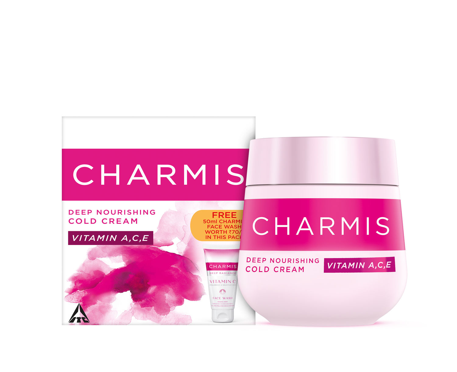 Buy Charmis Deep Nourishing Cold Cream with Vitamin C, A & E, for glowing & nourished skin with Charmis VITAMIN C Facewash FREE - Purplle