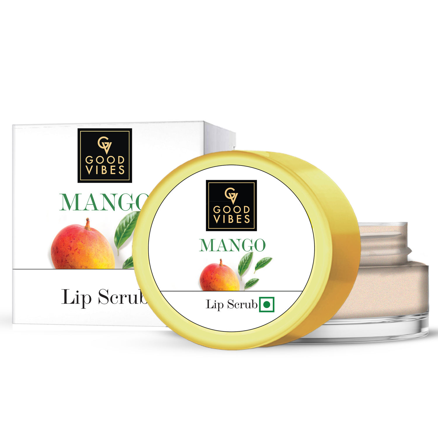 Buy Good Vibes Mango Lip Scrub | Lightweight, Exfoliating, Brightening | No Parabens, No Animal Testing (8 g) - Purplle