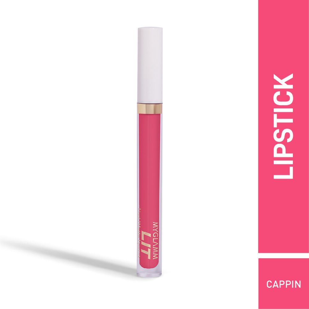 Buy MyGlamm LIT Liquid Matte Lipstick-Cappin' (3 ml) - Purplle