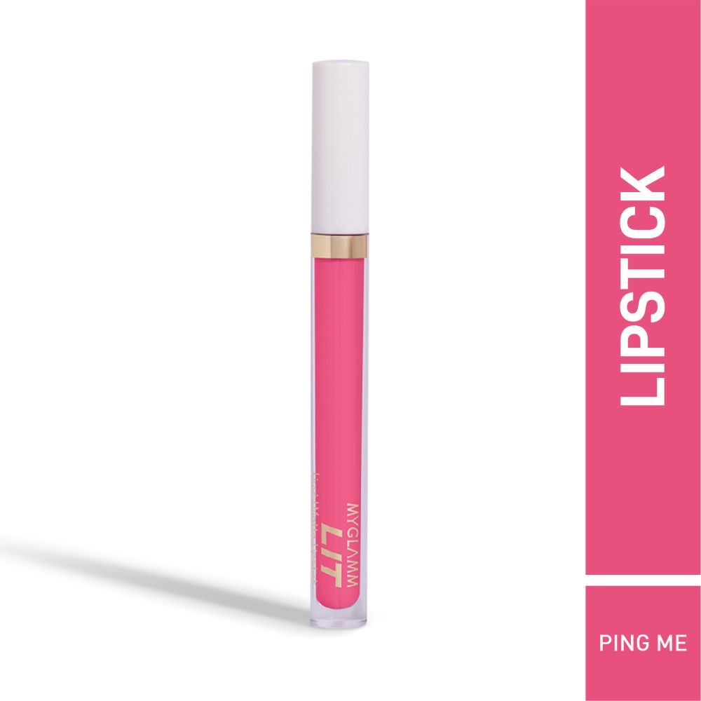 Buy MyGlamm LIT Liquid Matte Lipstick-Ping me (3 ml) - Purplle
