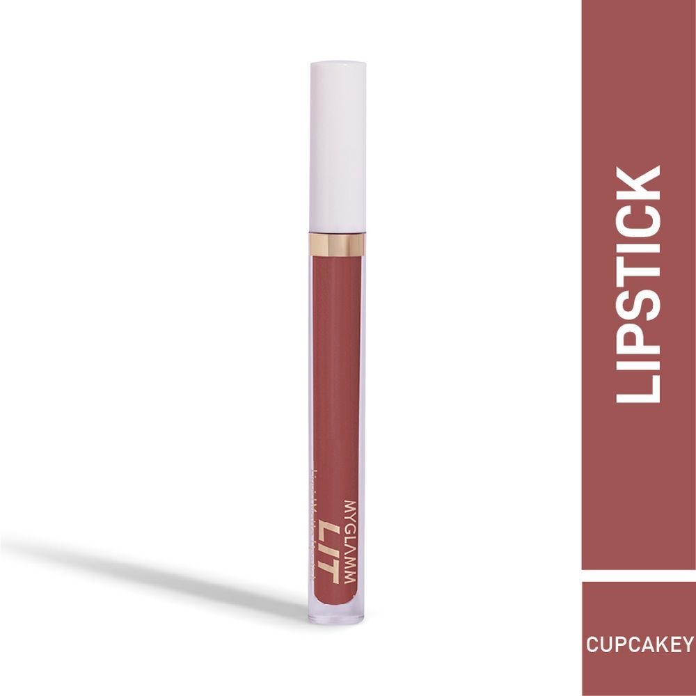 Buy MyGlamm LIT Liquid Matte Lipstick-Cupcakey (3 ml) - Purplle