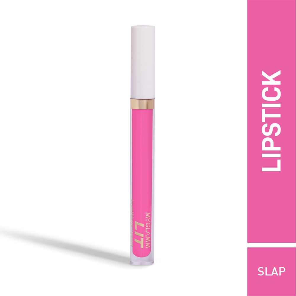 Buy MyGlamm LIT Liquid Matte Lipstick-Slap (3 ml) - Purplle