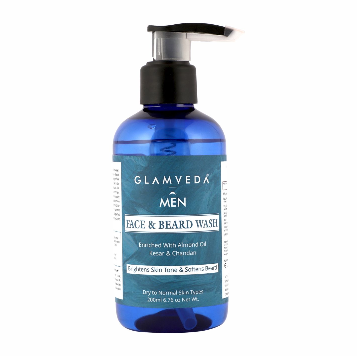 Buy Glamveda Men 2 in One Face & Beard Wash (200 ml) - Purplle