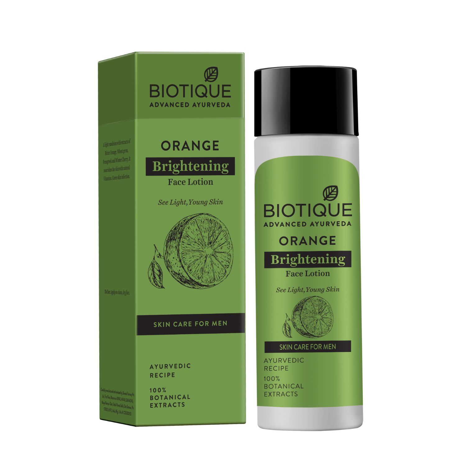 Buy Biotique Bio Bitter Orange Whitening Face Lotion For Man (120 ml) - Purplle