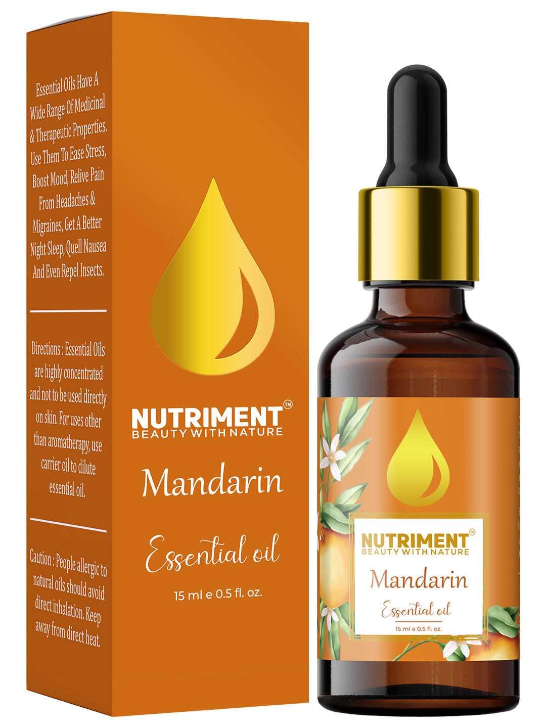 Buy Nutriment Mandarin Essential Oil, 15ml - Purplle