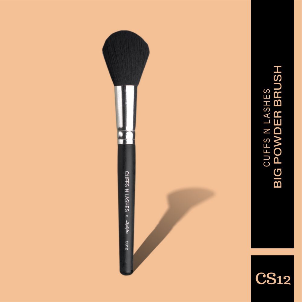 Buy Cuffs N Lashes X Shystyles Makeup Brushes, CS12 Big Powder Brush - Purplle