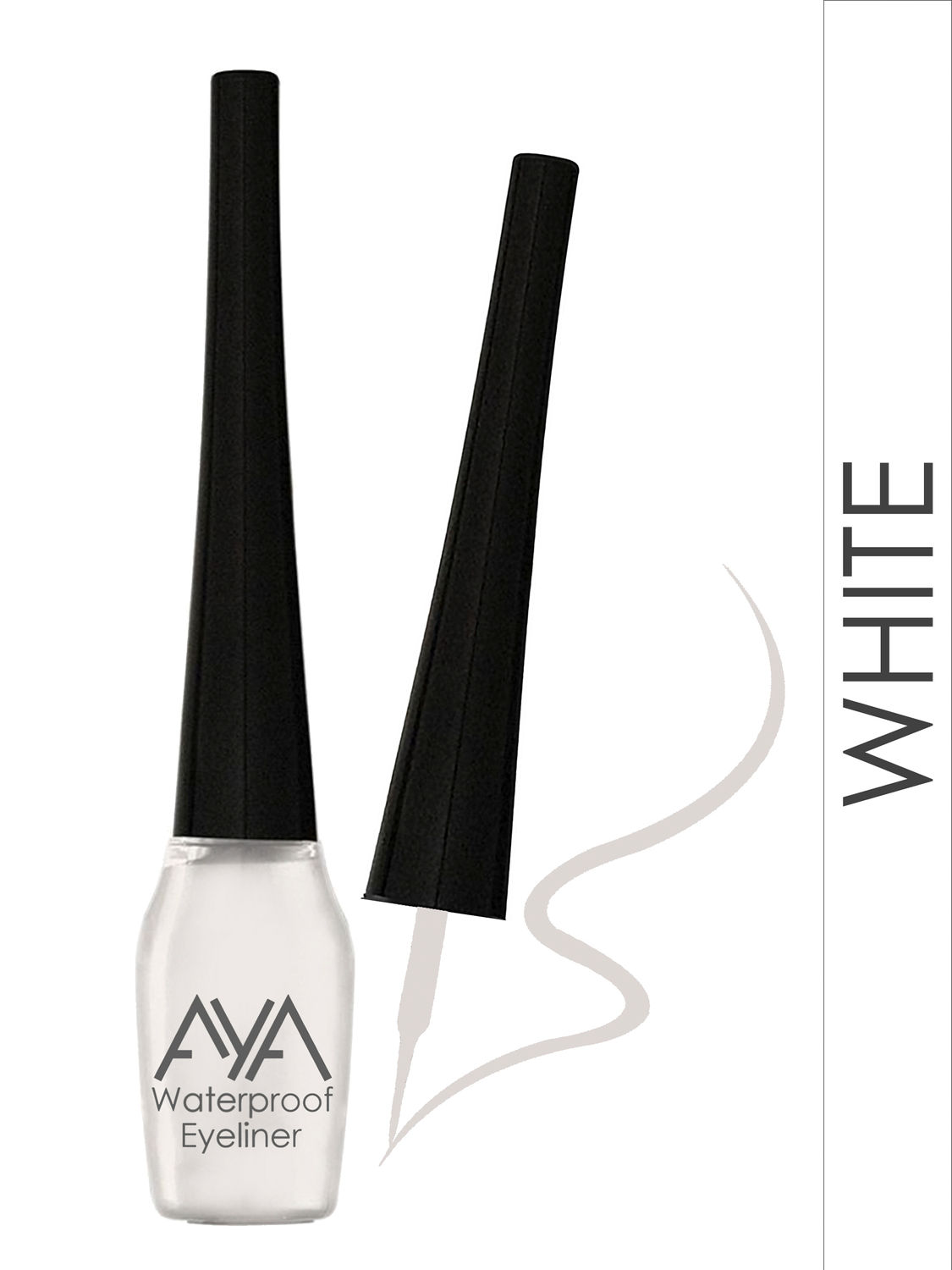 Buy AYA Waterproof Eyeliner, White (5 ml) - Purplle